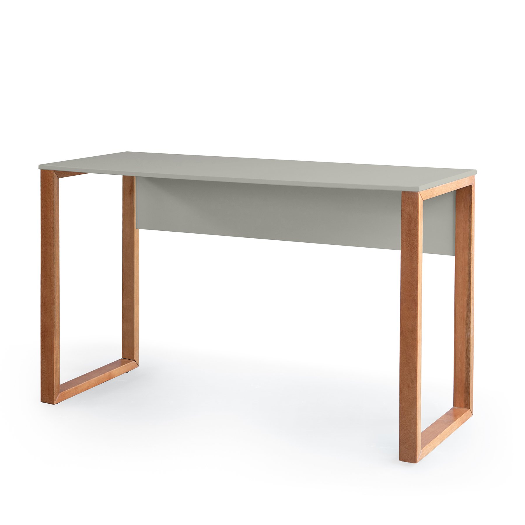 Escrivaninha Vicenza 110cm Natural/Off White – Sem Gavetas
