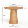 mesa de jantar redonda 100cm cinna mel medidas