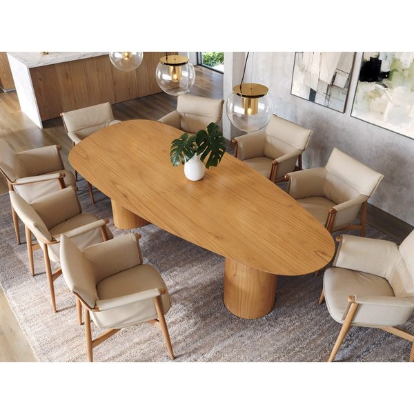 mesa de jantar organica 120x270cm mel 2