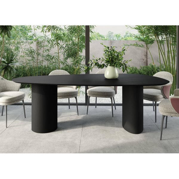 mesa de jantar organica 120x240cm ebano 1