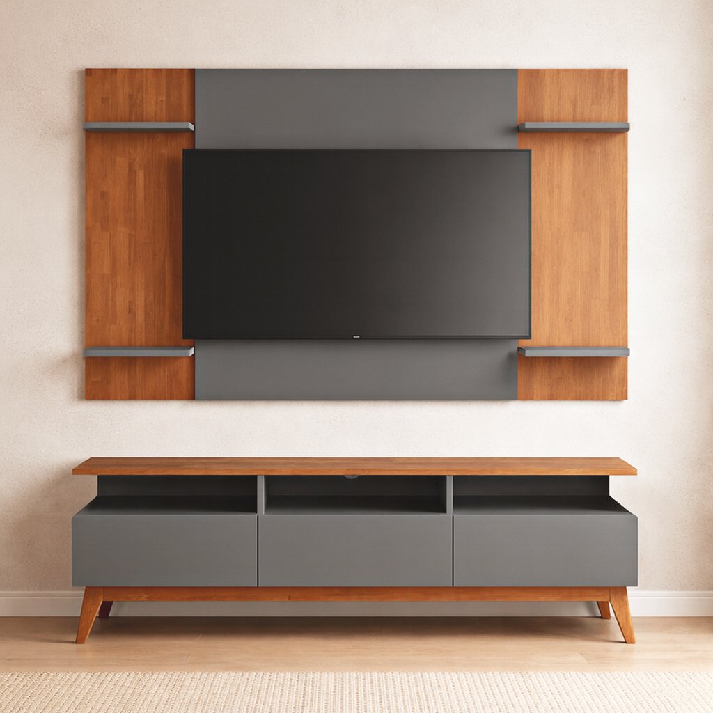 U*A様 ACME FURNITURE MONTECITO RUG M 140x Rack Fiori de Madeira Maciça Natural e Cinza
