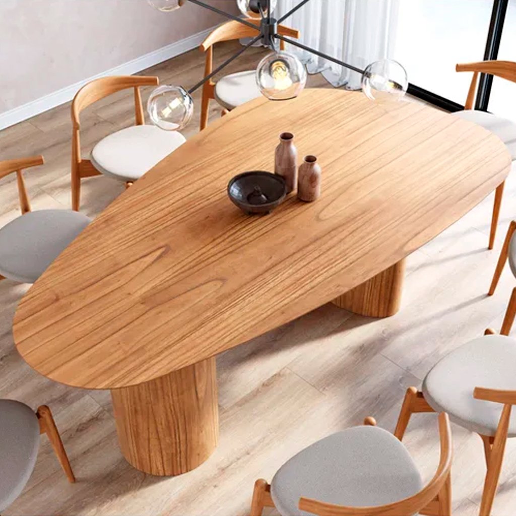 Mesa Zaden 10 Lugares 120x270 Castanho – Madeira Orgânica
